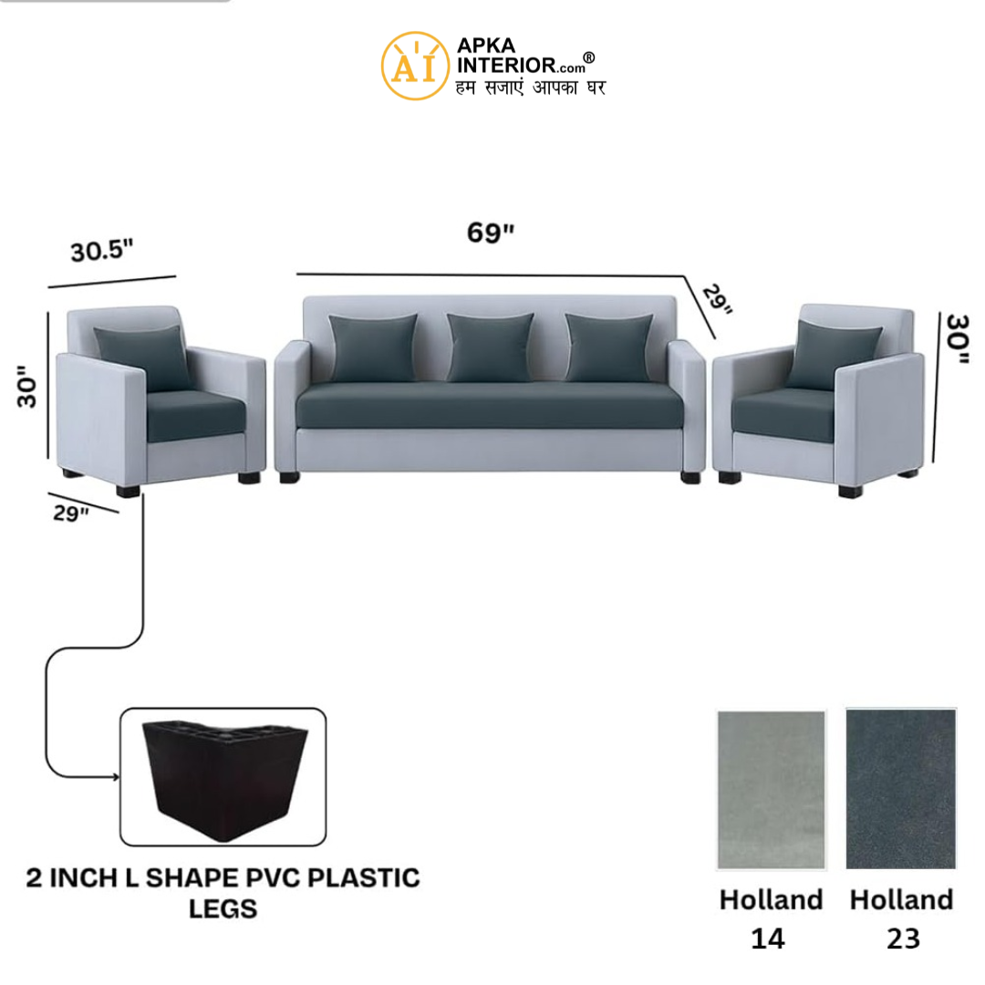 Affordable 5 Seater Velvet Sofa Set