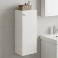 Marbin Modern Engineered Wood Bathroom Storage Cabinet with Door (White) - photo