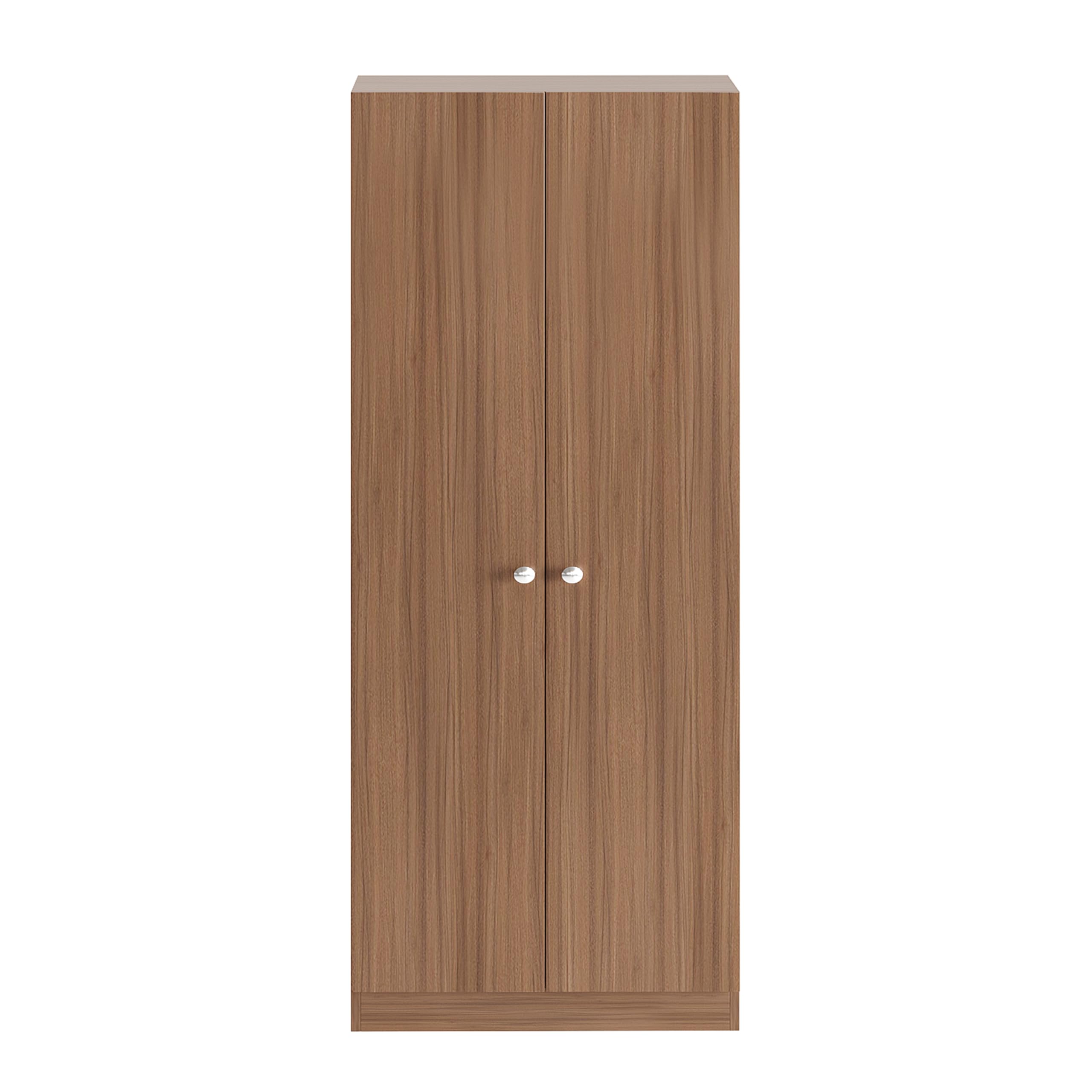 Fanciable Engineering Wood 2 Door Wardrobe Almirah for Clothes (Exotic Teak)