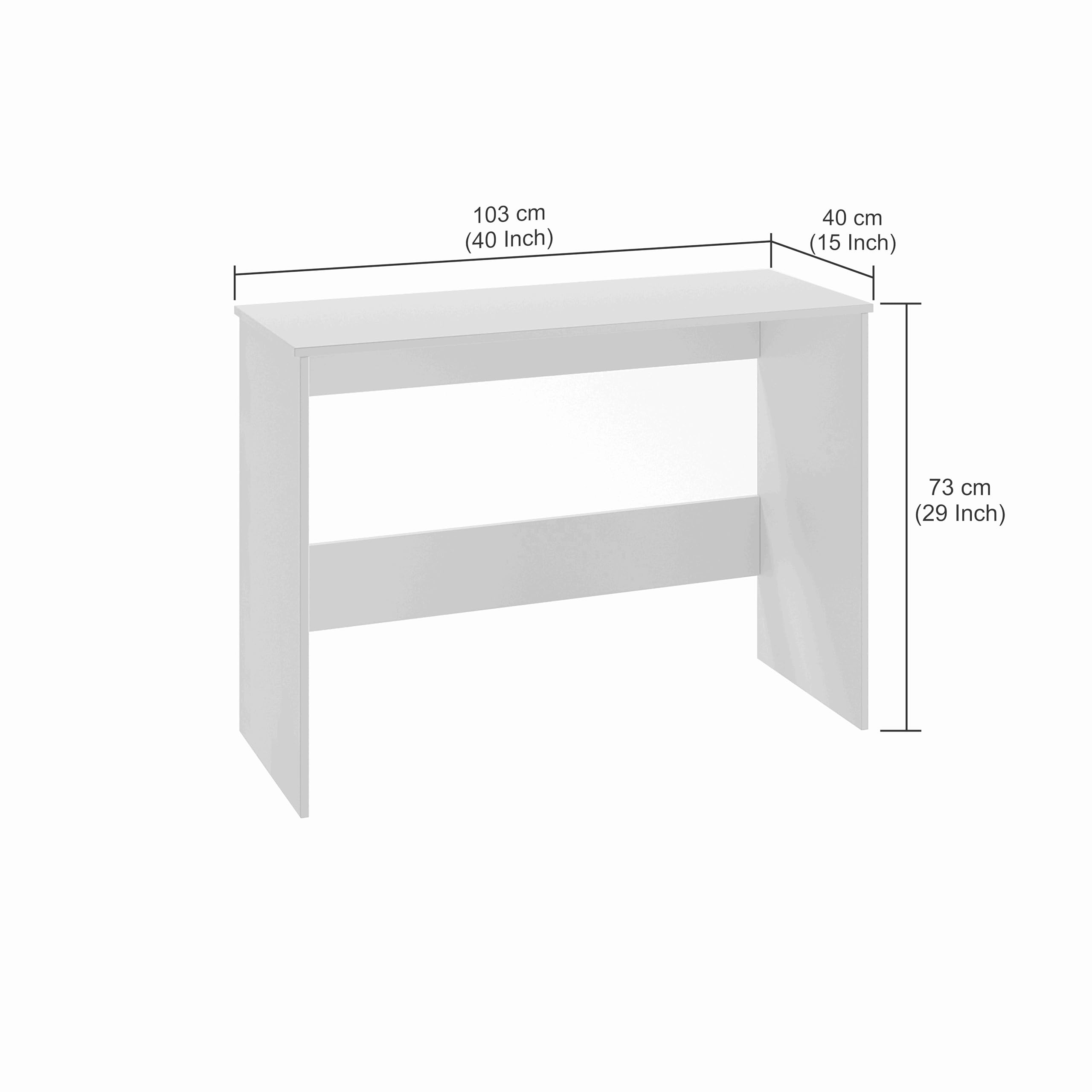 Boris Engineered Wood Study Table (103x40x73cm ) Large (Exotic Teak)