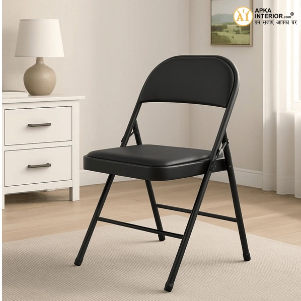 Heavy Duty Folding Chair with Padded Cushion Seat & Backrest