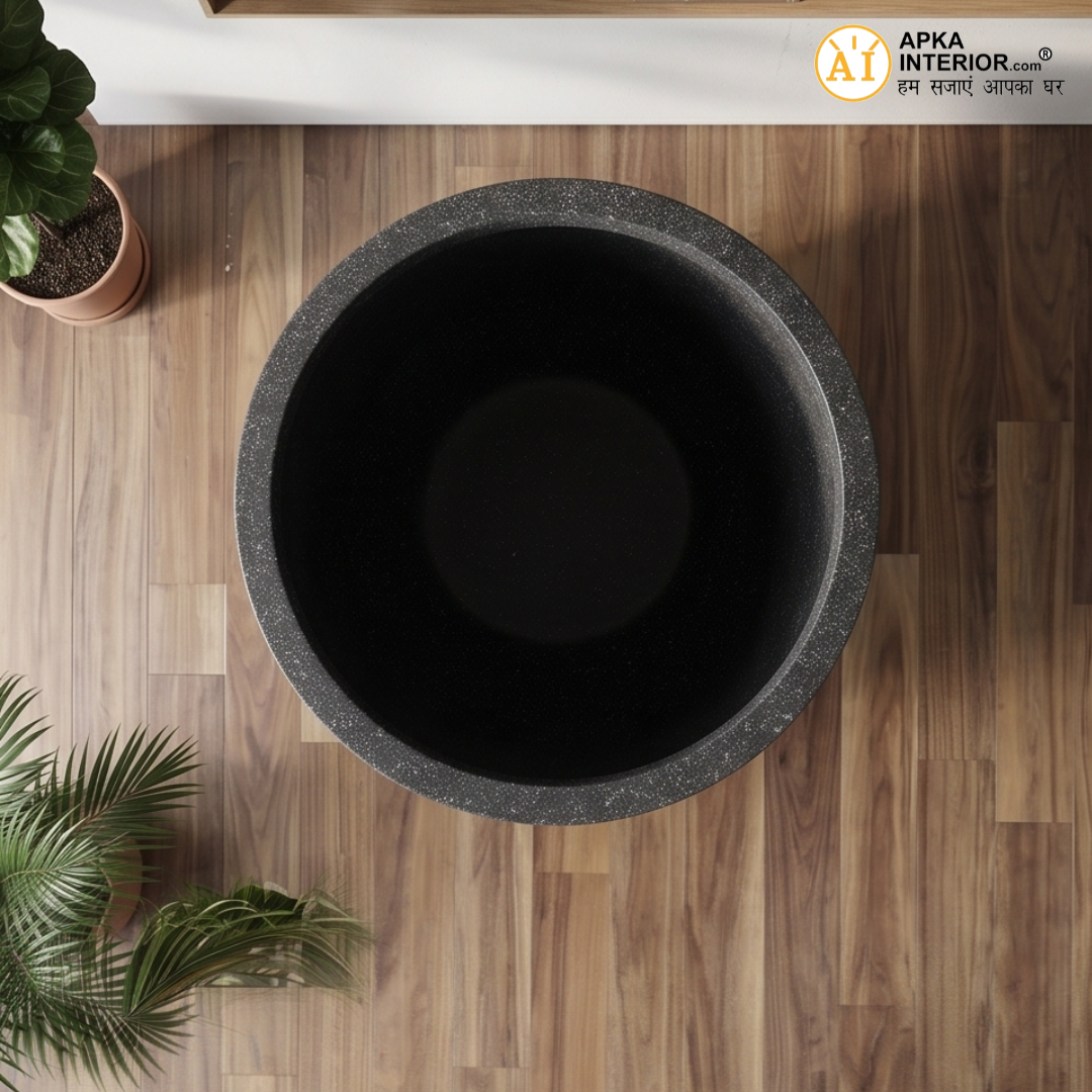 Pluto Pot with Bottom Tray (8x5x8) Inch
