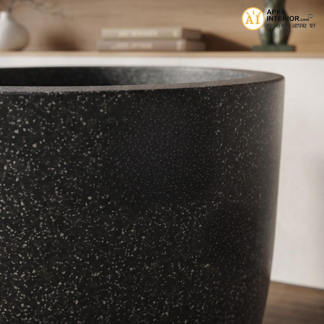 Pluto Pot with Bottom Tray (8x5x8) Inch