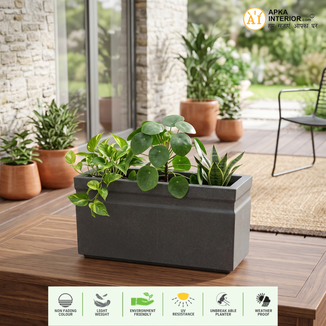 Kwid Window Planter (24x11x11) Inch (Greystone)