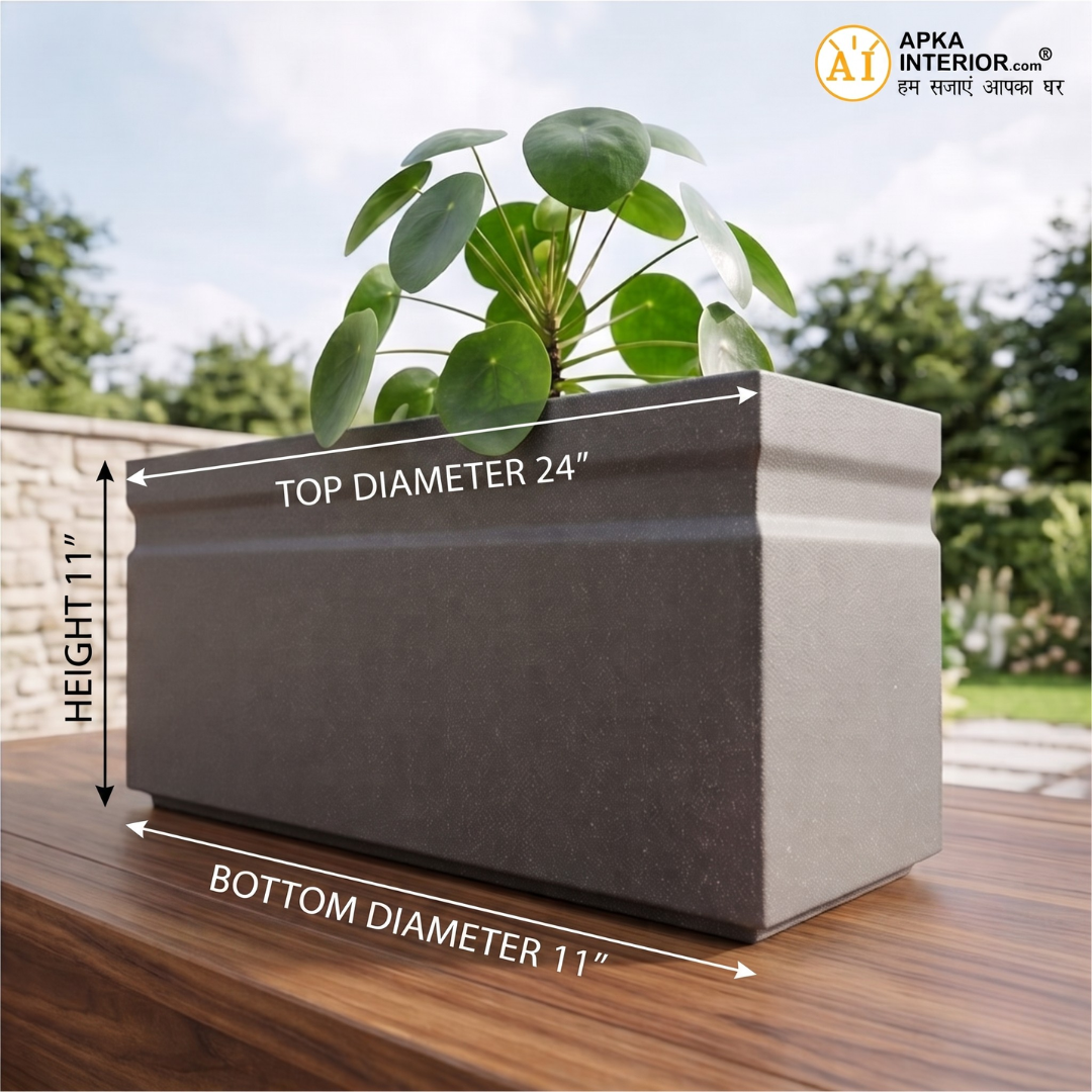Kwid Window Planter (24x11x11) Inch (Greystone)