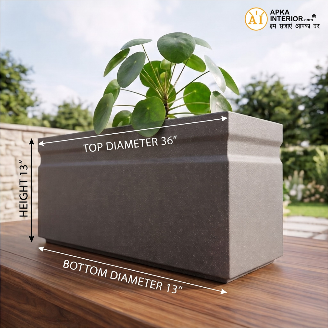 Kwid Window Planter (36x13x13) Inch (Greystone)