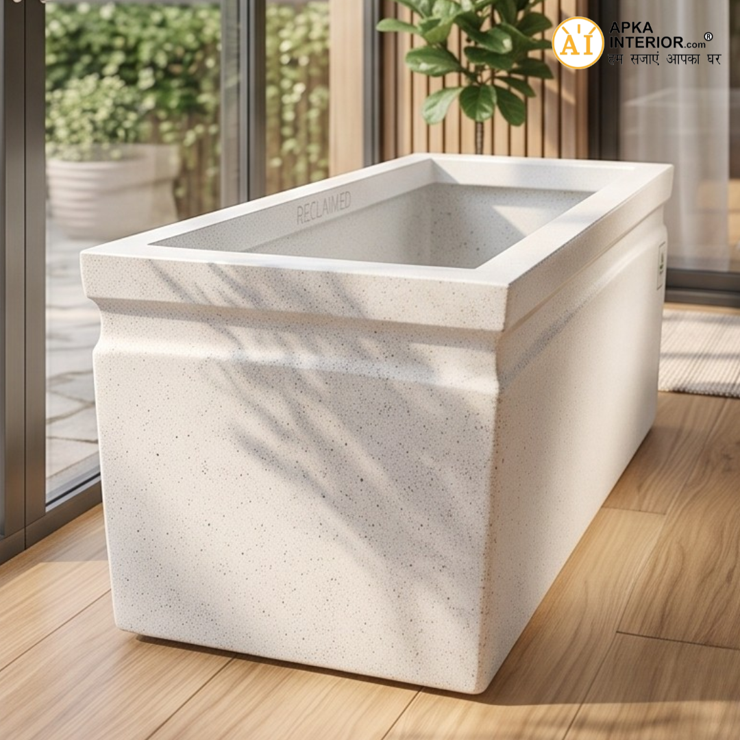 Apkainterior Kwid Window Planter (36x13x13) Inch (Marble White)