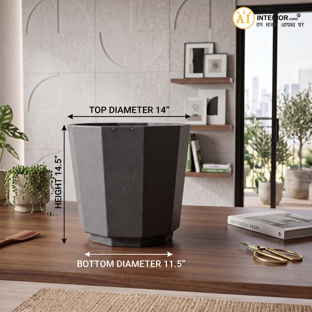 Apkainterior Sirocco Pot Planter (14x11.5x14.5) Inch