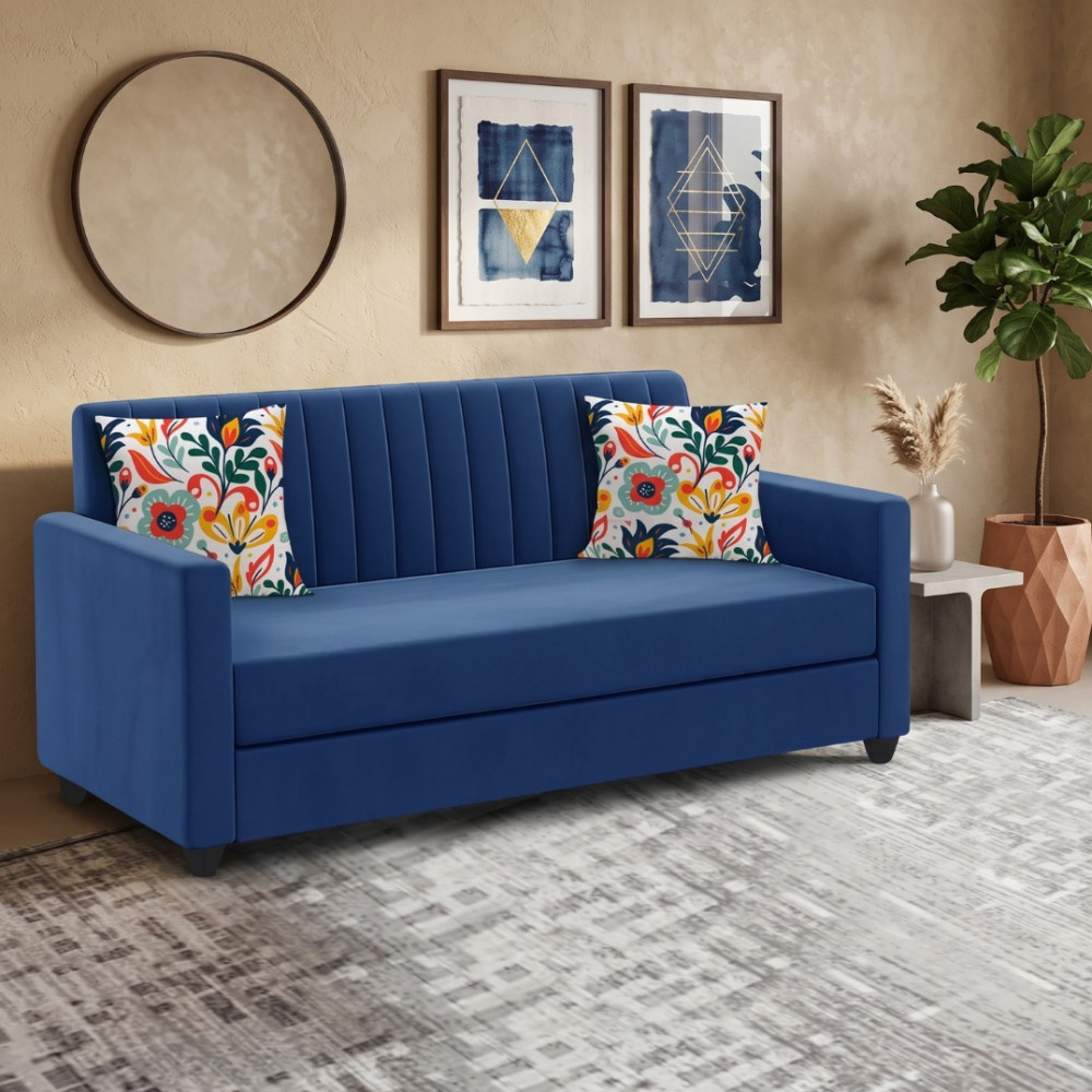 Athens Modern Fabric 3 Seater Sofa - photo