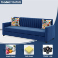 Athens Modern Fabric 3 Seater Sofa - top_view