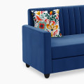 Athens Modern Fabric 3 Seater Sofa - rear_view