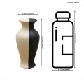 Ceramic Vase Matt Finish - rear_view