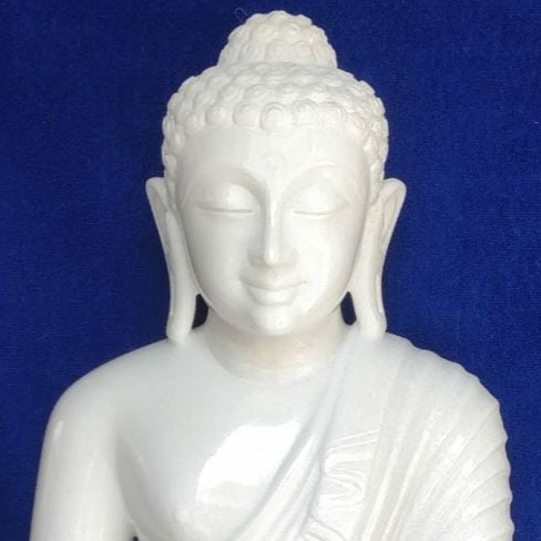 Marble Buddha Sculpture - top_view