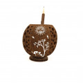 Coconut carvings Carriers: (Warli Art) (Code No: CO-G19 082) - left_view