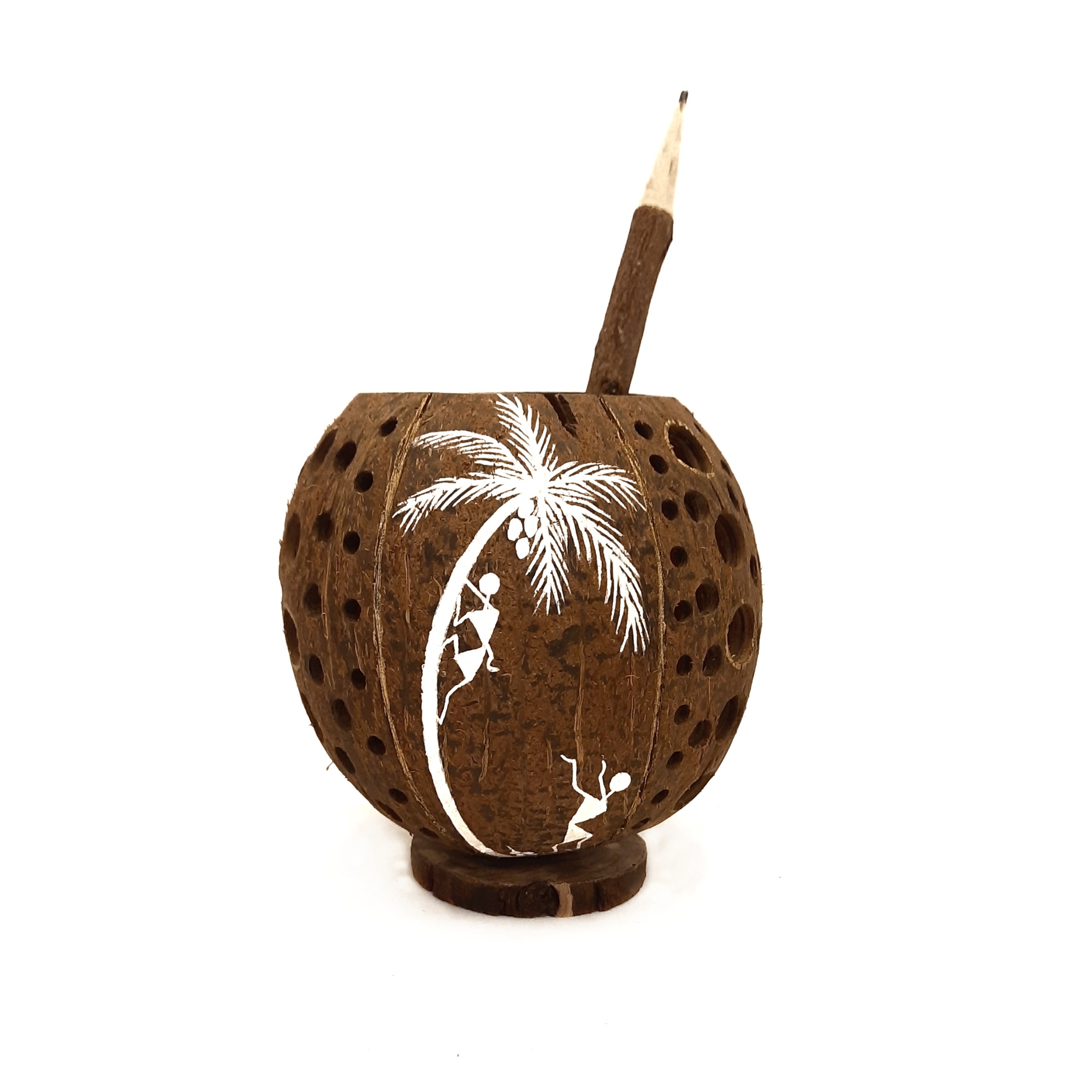 Coconut carvings Carriers: (Warli Art) (Code No: CO-G19 082)