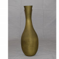 Golden Brown Metal Flower Vase - rear_view
