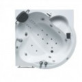 Luxury White Whirlpool Bathtub - top_view