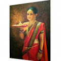 Prosperity Indian lady painting - front_view