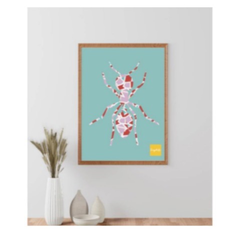 Spider wall art - rear_view