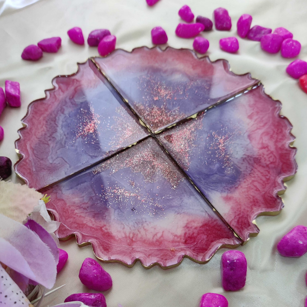 Resin TEA COASTERS - photo