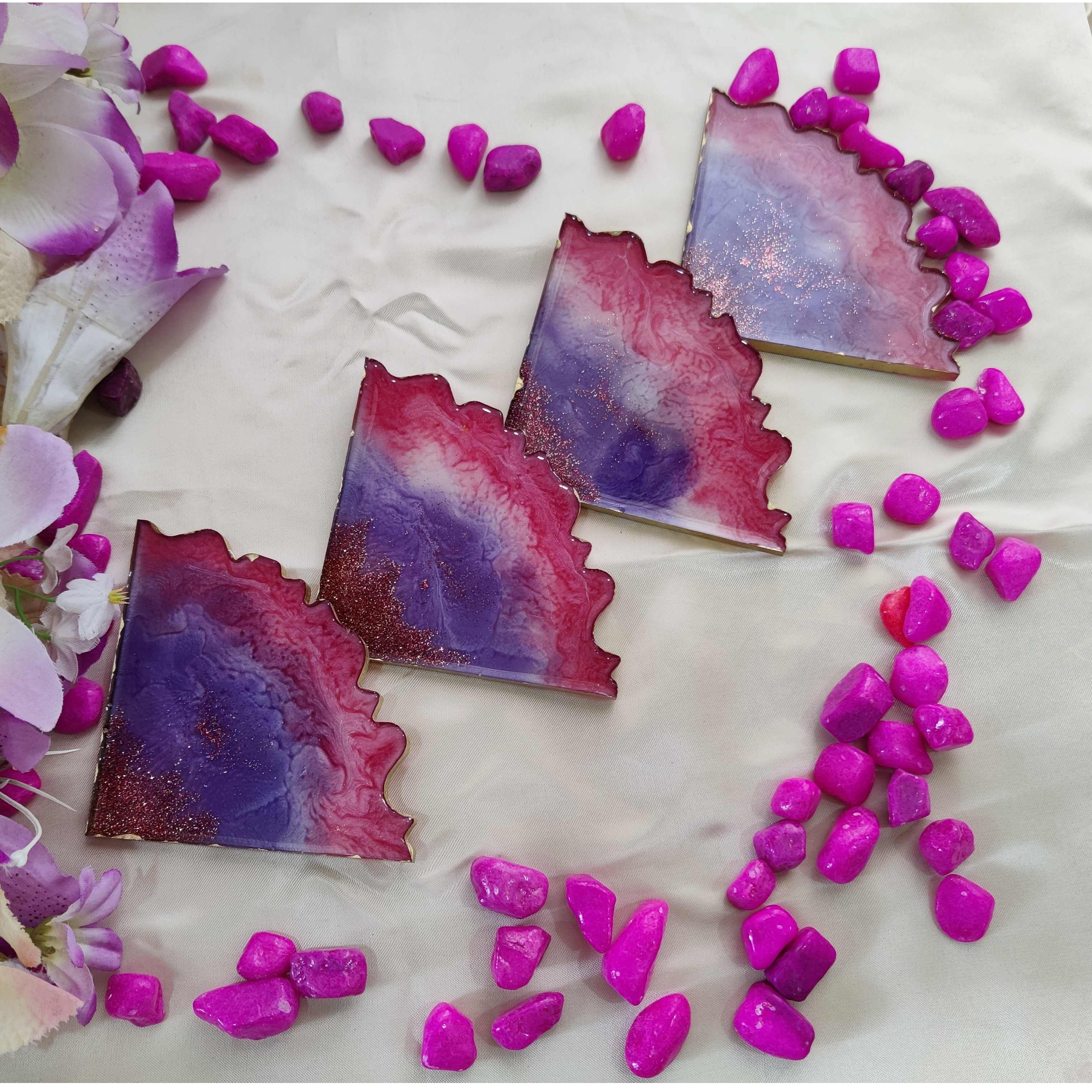 Resin TEA COASTERS - left_view