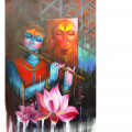 Radha Krishna Wall Art - front_view