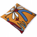 Nomaadi Bee Man Abstract Art Embroidered Pillow Cover 18x18 inches Decorative Cushion Cover | Picasso Inspired Home Decor - Bedroom Sofa Couch Outdoor - top_view
