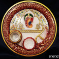 Ganesha Puja thali (Marble) - front_view