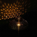 Metal Handicraft Netted Handi Shape Degchi T Light Candle Holder - front_view