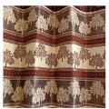 Red Polyster Curtain 1 - top_view