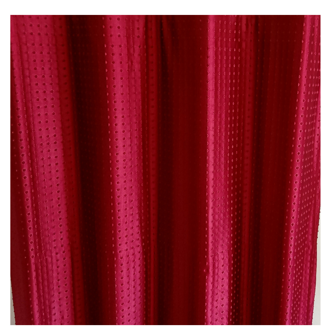 Red Polyster Curtain 1 - rear_view