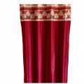 Red Polyster Curtain 1 - left_view