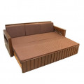 Bedford Sofa Cum Bed In Brown - front_view