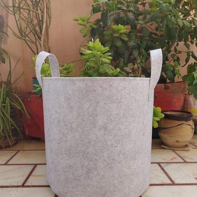 Fabric Grow bags 12*12( inches ) round shape 5 bags set