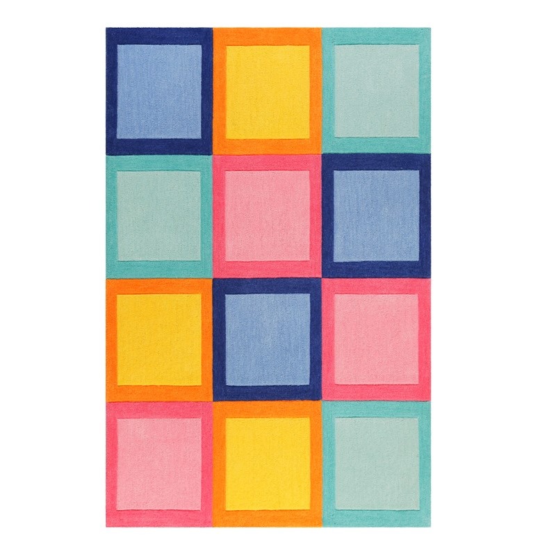 Multicolor Kids Area Woolen Rug