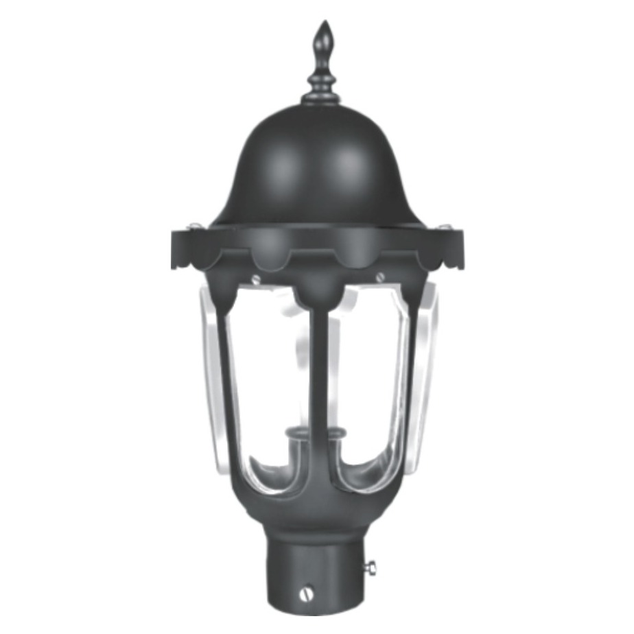 Light Rust Outdoor Lamp Post Light with Clear Glass