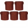 Fabric grow Mergenta  bags round shape set of 5 bags - photo