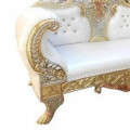 Maharaja 2 Seater Sofa Set with Gold Finish - right_view