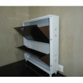 Wall Mounted Two Door Shoe Rack - top_view