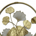 Golden Round Metal Wall Art Wall Hanging - top_view