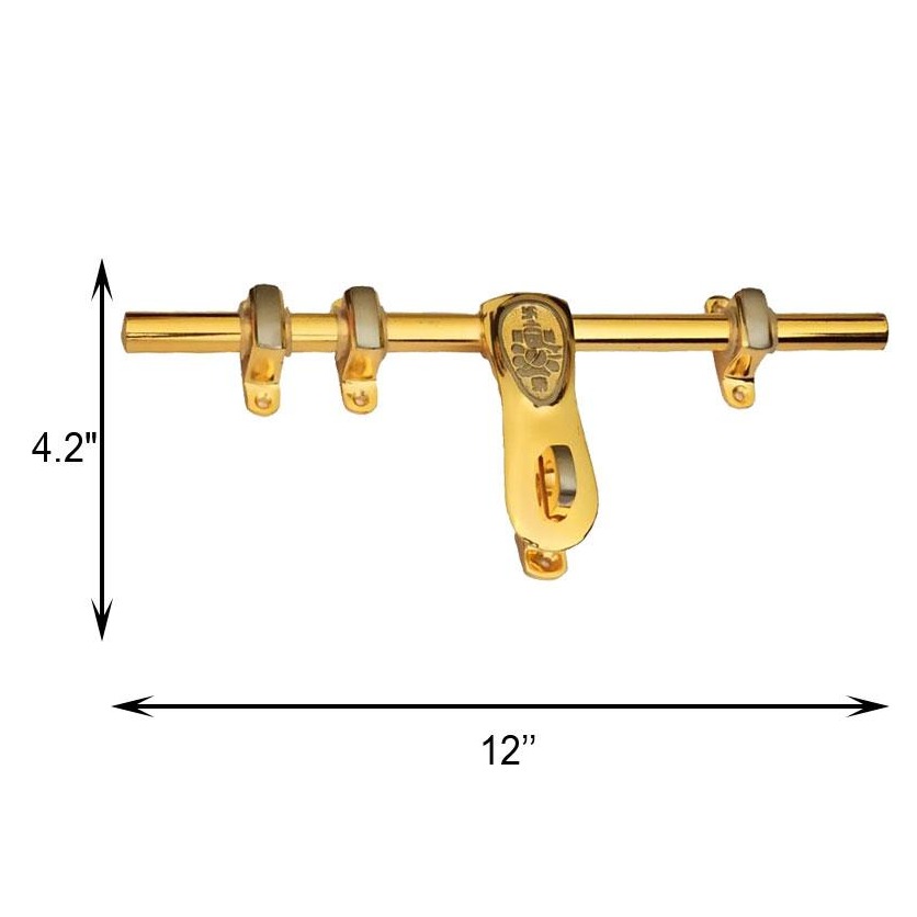 Gold & Silver Finish Brass Door Aldrop
