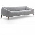 Carmel 3 Seater Sofa Grey Colour - rear_view