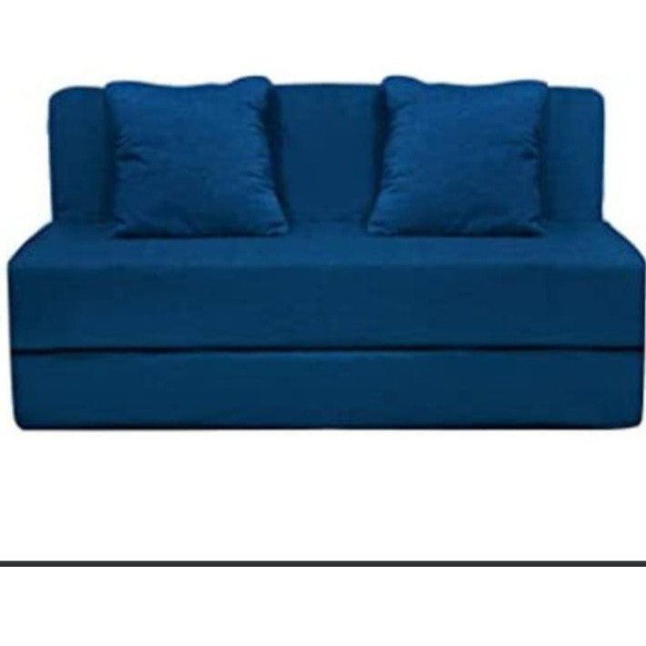 Athens Navy Blue Sofa Cum Bed - front_view