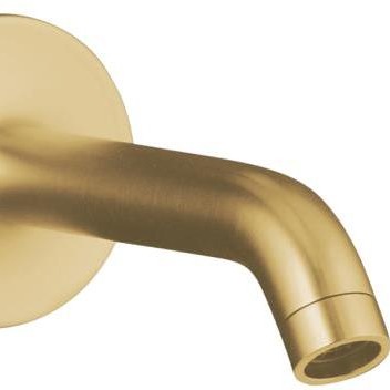 Showerhead, Vibrant Brushed Modern Brass - top_view