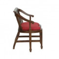 Aakruti Teak Wood 2 Seater Sofa In Red Colour - left_view