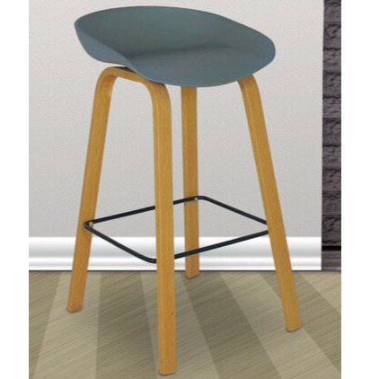 Harrington Bar Stool In Grey Color