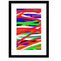 Abstract Line Amazing Art Wall Poster Glass Framed Ready To Hang - photo