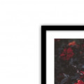 Blooming Petals Wall Poster Large Size Glass Framed - left_view