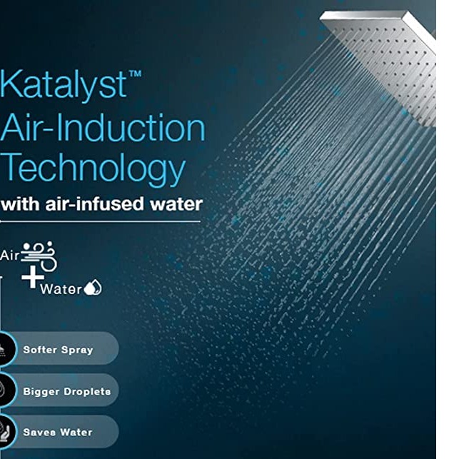 Square Katalyst™ Rainhead K-73199IN-CP 203mm - top_view