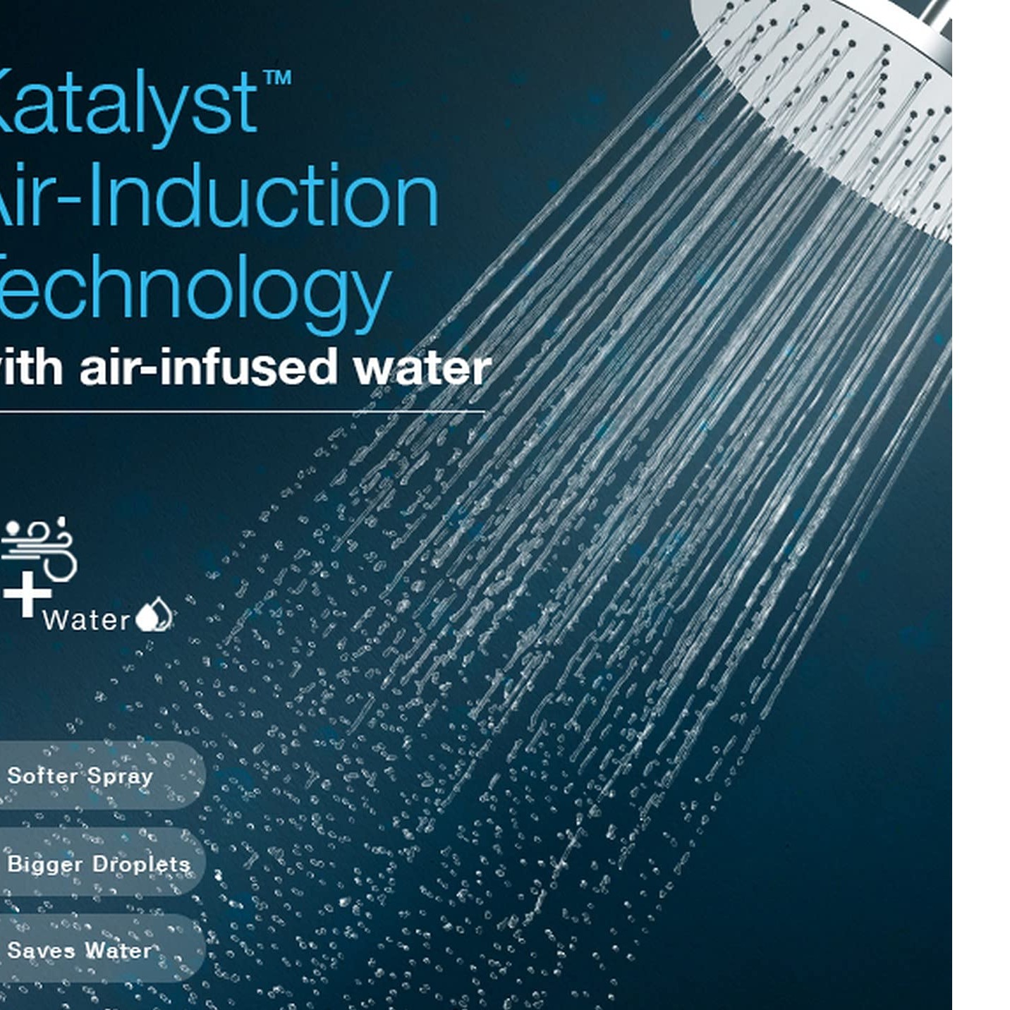 Round Katalyst™ Rainhead K-73198IN-CP 203mm